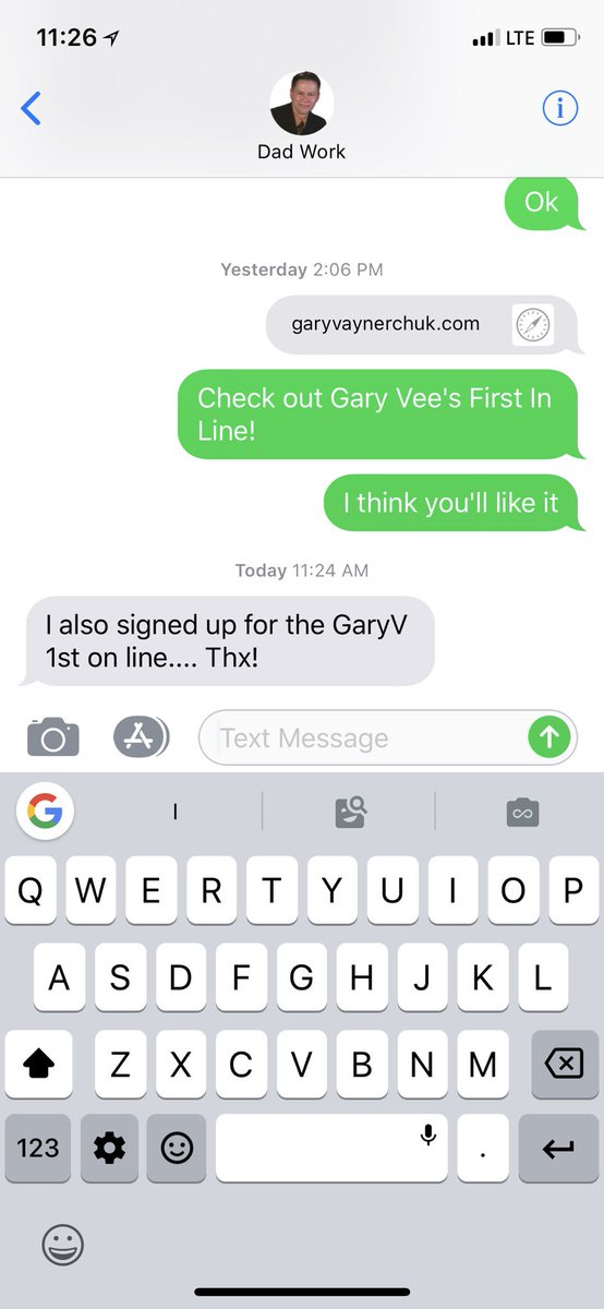 rickyerling's tweet photo. @garyvee we are signed up and I got my copy of #crushingit today! #gvhereitis https://t.co/QWvSUFNRXe