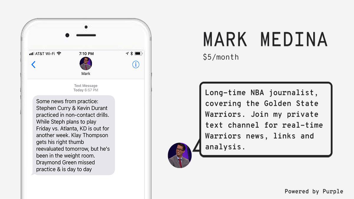MarkG_Medina's tweet photo. ICYMI: Starting a private text messaging channel that focuses on providing Warriors news, links, analysis &amp; answering any questions from fans. Join here. https://t.co/0VzyIGuzJs https://t.co/VVwf2Q3Zl8
