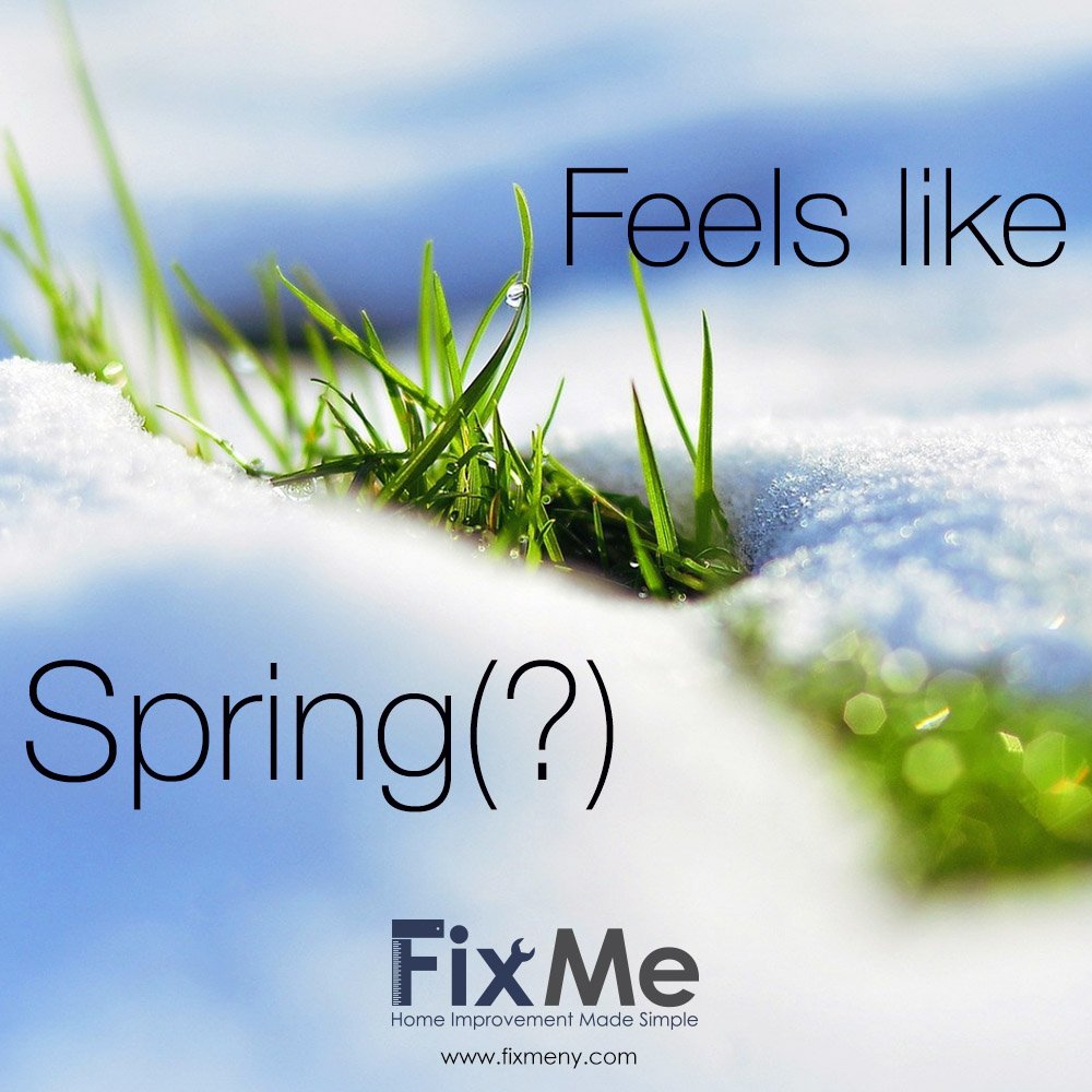 FixMeNY's tweet photo. With all the snow the northeastern US received, including all of NYC, it doesn't look nor feel like Spring! But fear not, if this was Winter's last stand then it's only a matter of time until the trees &amp; flowers bloom! https://t.co/mgs6PxYBBq