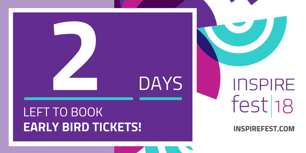 Get them while they’re hot! inspirefest.com/#tickets https://t.co/Dtr0M6ZBJO
