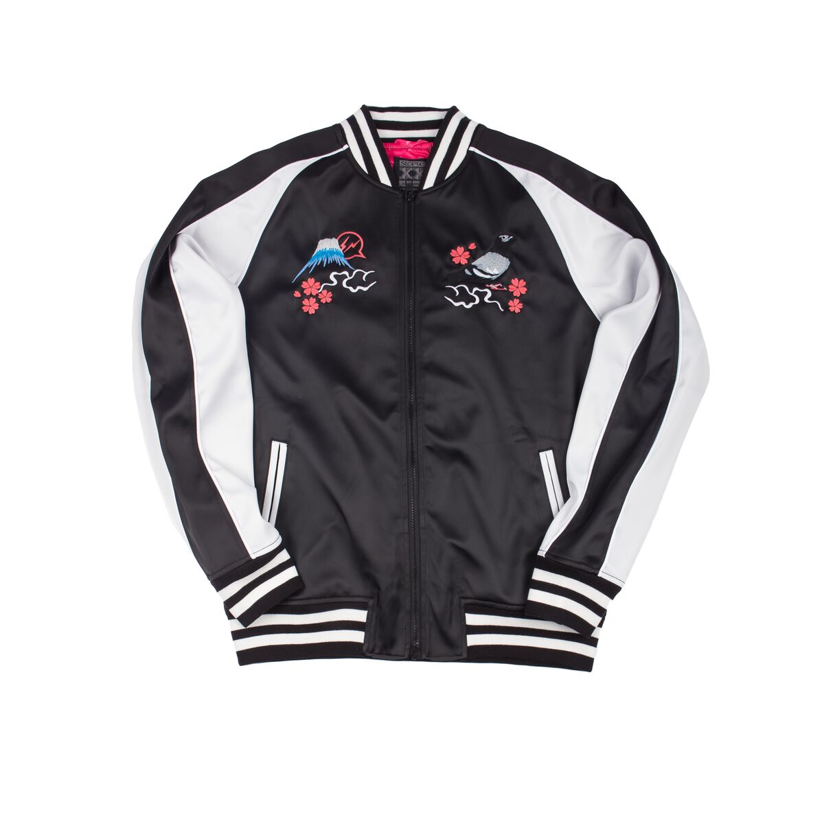 staplepigeon's tweet photo. We are launching a GIVEAWAY CONTEST for a free collaborative Staple X Denim by Vanquish X Fragment Souvenir Jacket. Retweet and reply with your size to be entered for a chance to win. Contest ends 3/30. #FlockWithUs https://t.co/NmQab9ULss