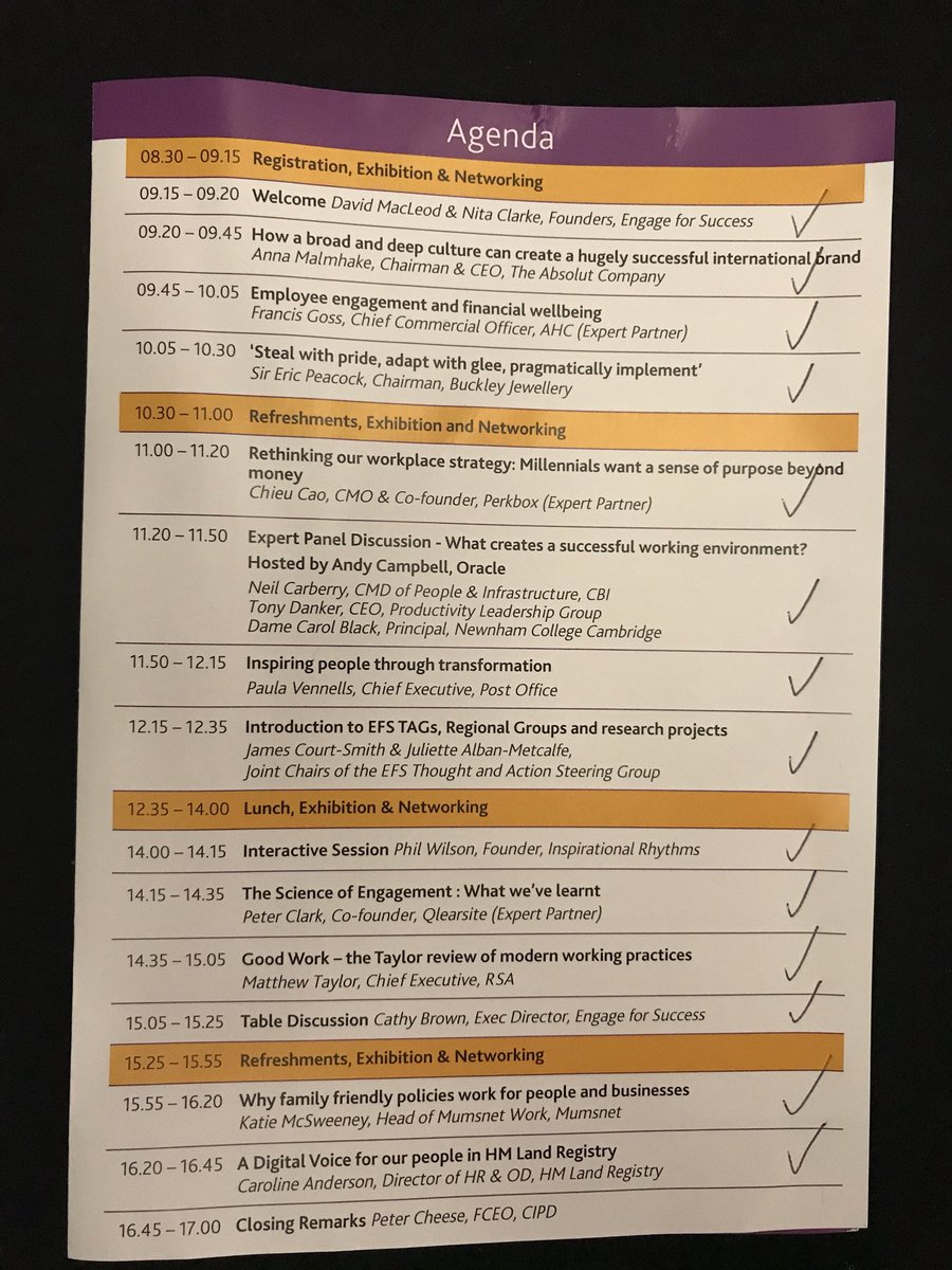 pebeesley's tweet photo. @nita_clarke @davidtmacleod @cathyab & @Cheese_Peter closing @Engage4Success #EFSConf2018 - fab event #EmployeeEngagement https://t.co/chhzVfeHuY