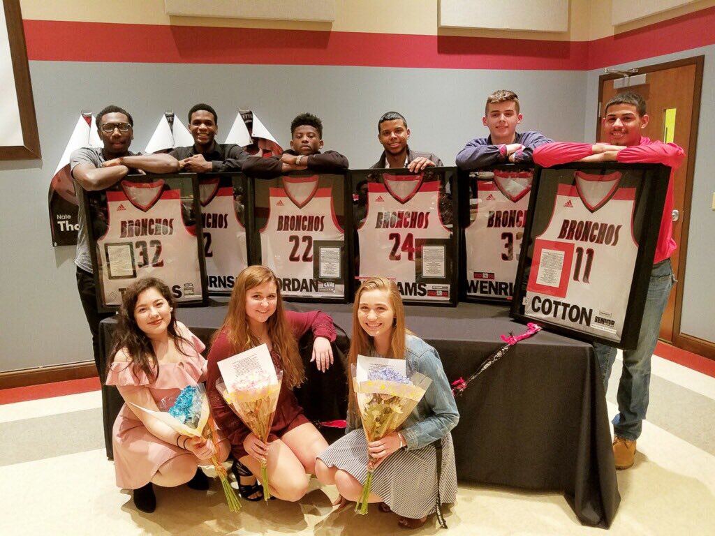 bronchobball's tweet photo. These seniors came a long way both on and off the court and were huge contributors to our team in many ways. It was an honor to work with them! #AES #GOB https://t.co/oSIUNBdNwJ
