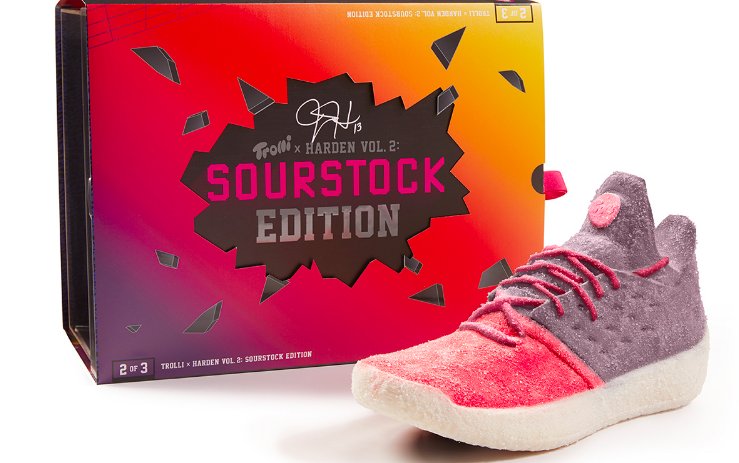 annzo's tweet photo. Sneakers have become a platform for branding everything from pizza to gummy candy @JHarden13 @Trolli_USA via @JessicaWohl https://t.co/zyVaZxu0kE https://t.co/6FCaK734wT