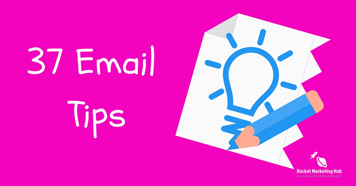 rocketmarkethub's tweet image. Open - Read - Click - Repeat. 37 Email tips everyone should be using..

bit.ly/37mailtipstw