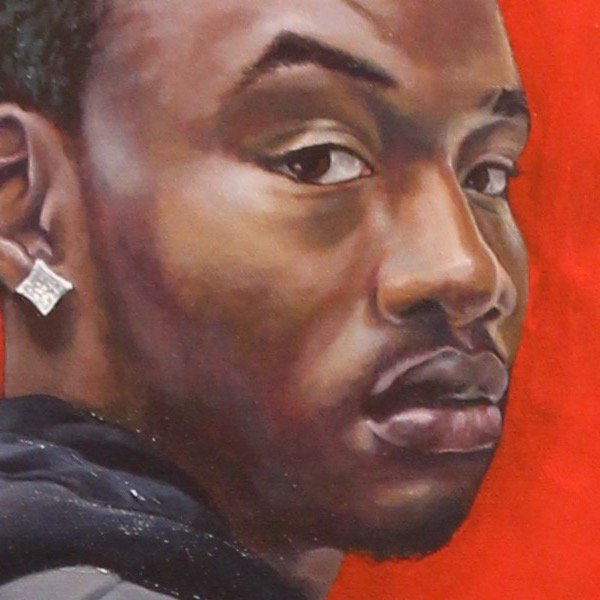 Last chance today to see (In)visible Men, by artist Rick Lewis! Stop by to see his work!