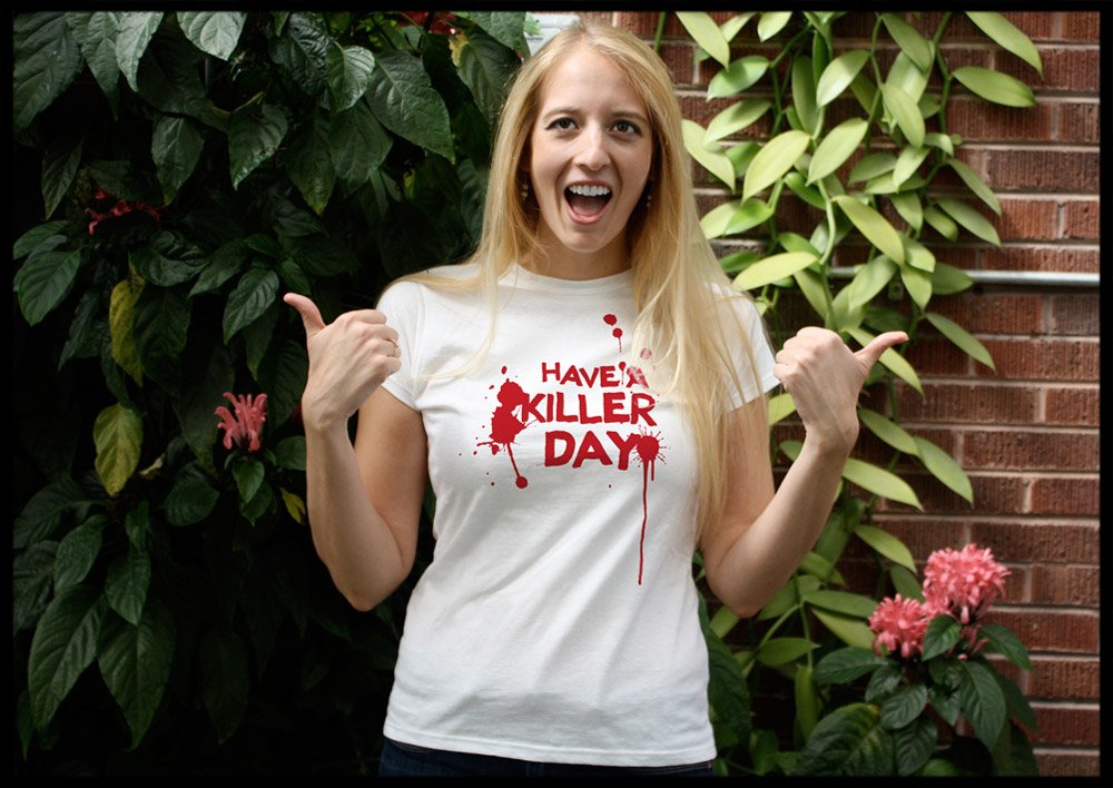 tshirtlaundry's tweet photo. Have A Killer Day - https://t.co/NJxd8OUjA1 - #zombies #bloodprints #dextermorgan #scarytshirts #horrorshirts #horrormovies #BloodSpatter #bloodpattern #bloodshed #serialkiller #funnytshirts #graphictees #batesmotel #killerday #haveakillerday #zombieshirts #realistictattoo #inked https://t.co/TtEfT0NRo0