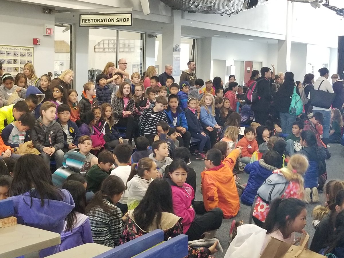 USDDanielle's tweet photo. GATE students getting ready for a fun day at the Hiller Aviation Museum! #usdlearns #usd_sup https://t.co/SMtsVLa9eB