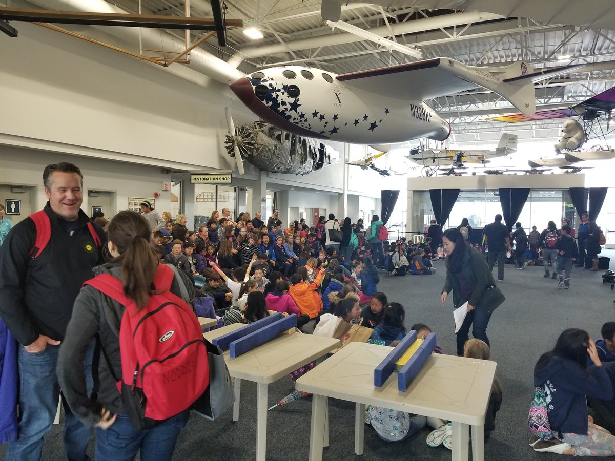 USDDanielle's tweet photo. GATE students getting ready for a fun day at the Hiller Aviation Museum! #usdlearns #usd_sup https://t.co/SMtsVLa9eB