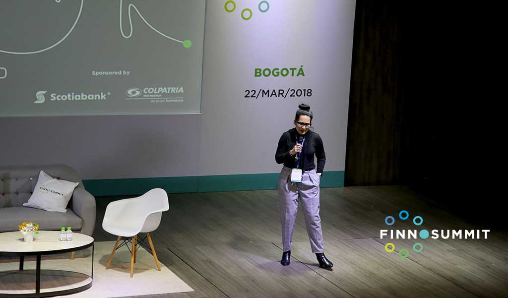 FINNOSUMMIT's tweet photo. Comienza la ronda de Pitch #FSPitchCompetition en #FSBOG ¡Gracias a Thayde Olarte y su equipo de @Colpatria y @scotiabank por acompañar esta iniciativa! https://t.co/i8BqyF3mez
