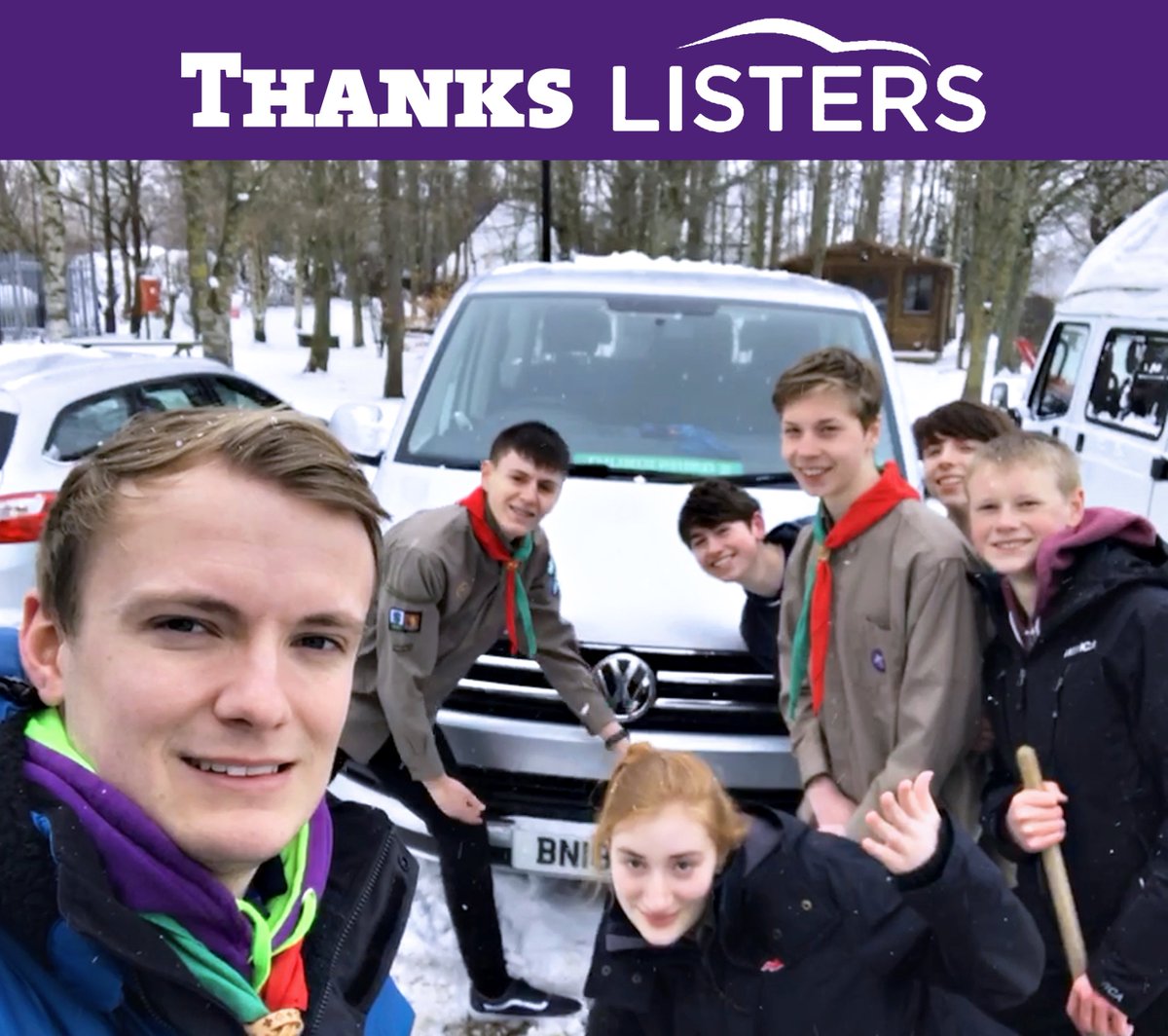 WestWarkScouts's tweet photo. Last weekend @ListersVWVans helped us out by loaning us a Transporter Shuttle, which safely got a team of our Explorers to the peak district and back despite the heavy snow and icy roads! 👌👌👌 Thank you @ListersGroup! ⚜️⚜️⚜️#WWScouts https://t.co/vqIlpSyM8S