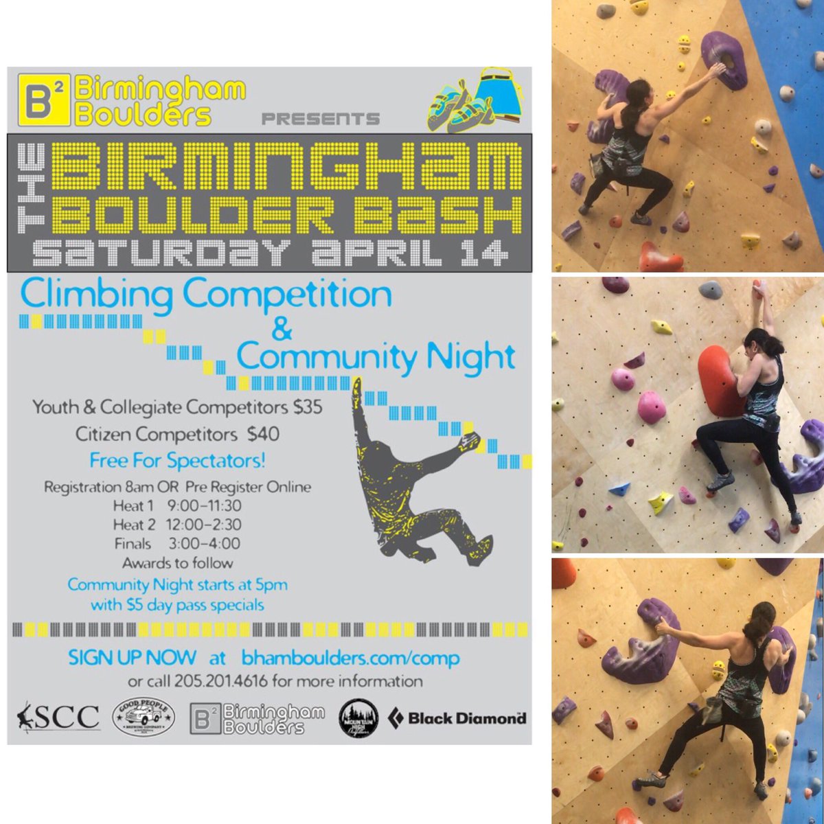 SoniaJSummers's tweet photo. So excited this will be at one of my home gyms! But I need to get past my 2-dot (V2-V3) plateau if I hope to place this time. https://t.co/7SXEtIpwQy