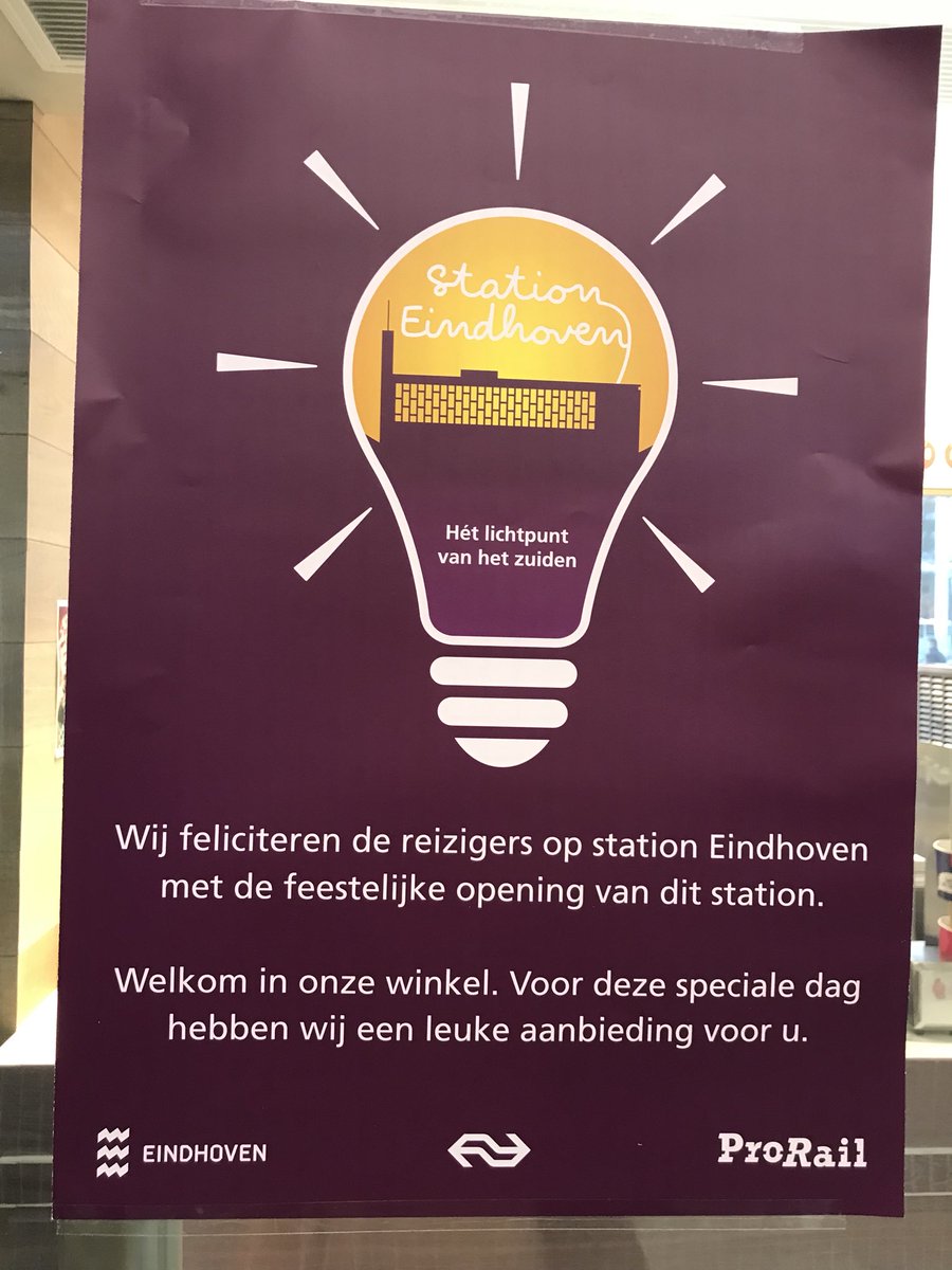 Mooie klantbeleving #eindhovenstation
