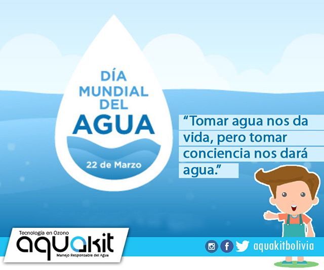 Hoy por celebrar el Día Mundial del Agua compartiremos con ustedes mucha información importante para el cuidado de ella. .
.
"Tomar agua nos da vida, pero tomar conciencia nos dará agua"😃 .
.
¡Feliz día mundial del agua!
aquakitbolivia.com
#Bolivia #Aquakit #MedioAmbient…