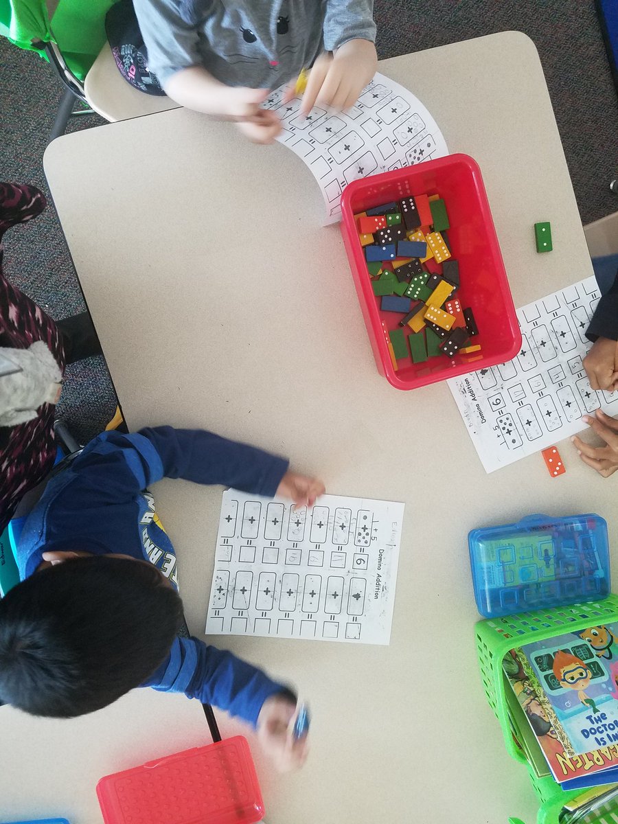 White_BCES's tweet image. Working on our addition and math equations  #dominoaddition @White_BCES