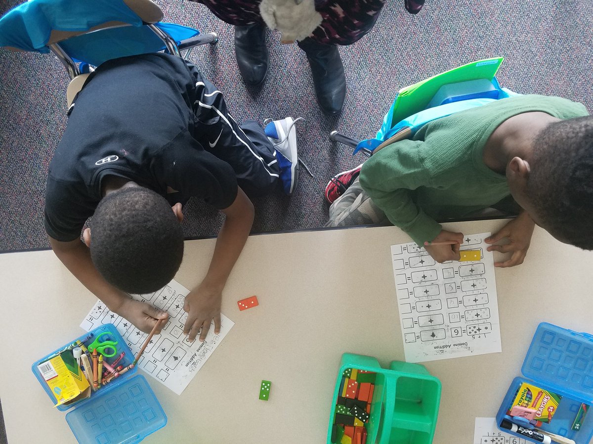 White_BCES's tweet image. Working on our addition and math equations  #dominoaddition @White_BCES