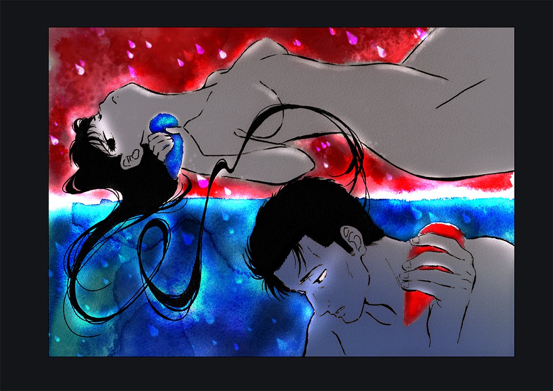 Wit Studio 恋は雨上がりのように 第11話ご視聴ありがとうございました 今週のイラストはedイラスト担当の金子志津枝さん 長い時を経てふたたび動き出した店長と 傷つき 止まってしまったあきら 揺れ動く2人の青春と 感情