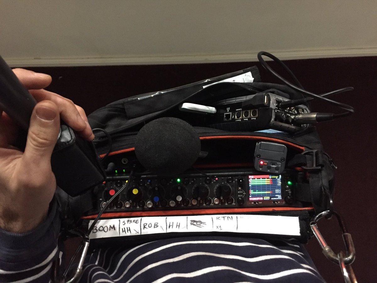 1 radio headset, 1 radio handheld, 1 wired boom, 1 wired handheld backup, 2 IEM sends. All channels iso recorded on <a href="/sounddevices/">Sound Devices</a> 664 and mix sent via <a href="/Comrex/">Comrex</a> back to the station for lives, backup record and clips. Lovely. #EssexSportsTour