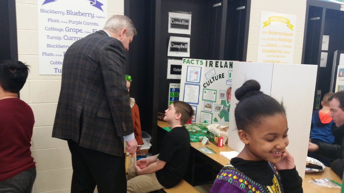 So proud of my kiddo today. He enjoyed sharing his Irish heritage with the #hlshero4life family. And so glad I could pop on over to see it all in action. Great job 2nd graders! #ccsd93