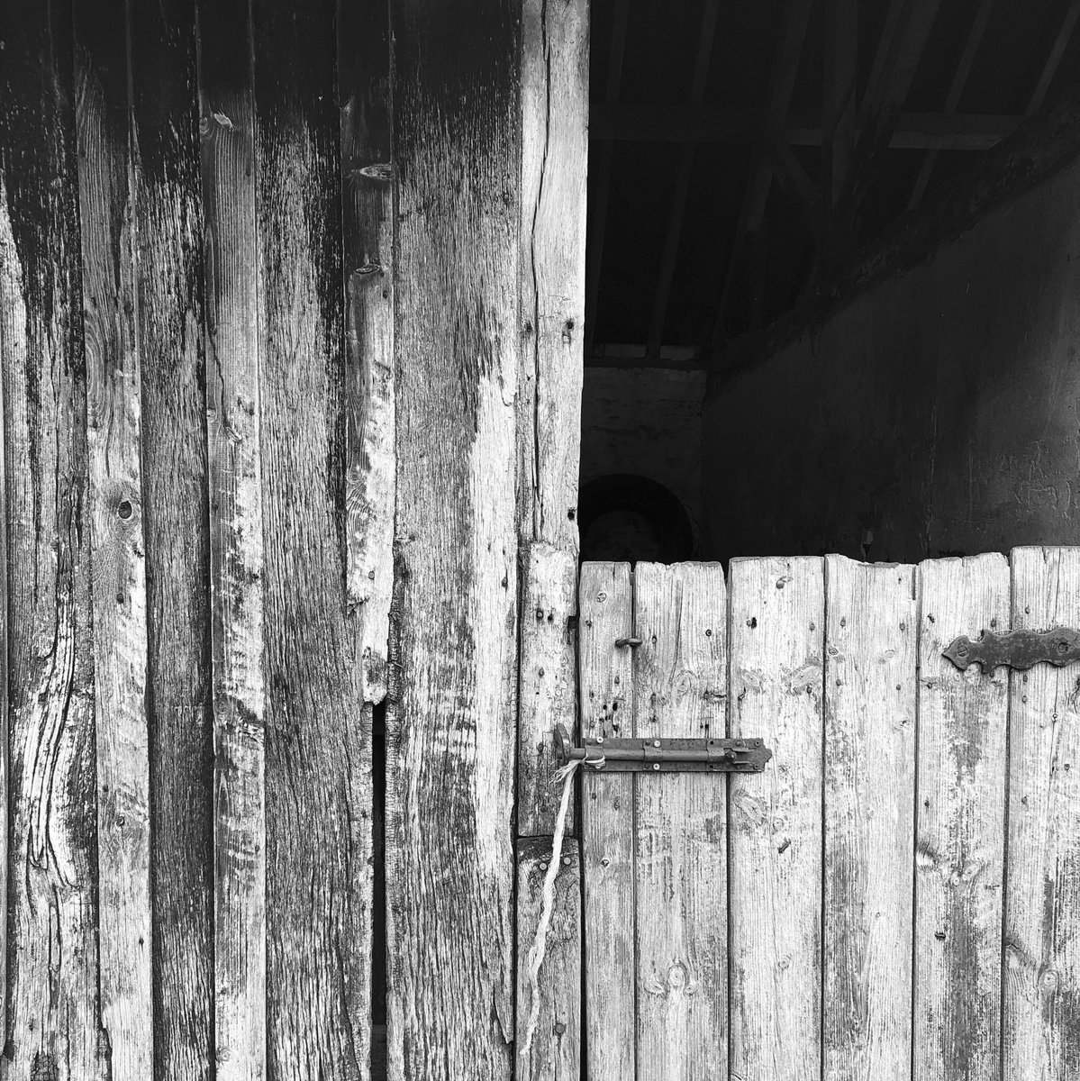 MLArchitecture's tweet image. This door has seen a lot of use. MLA out and about on site today #wood #texture #blackandwhite