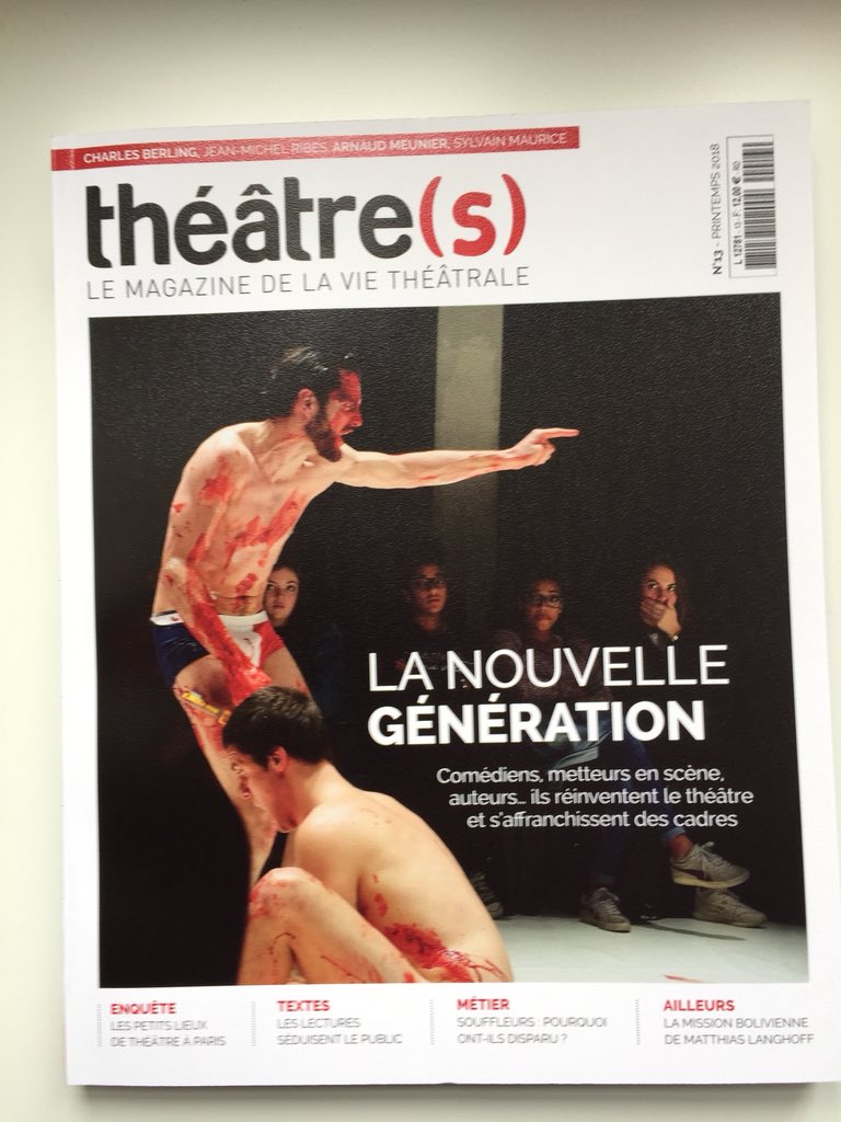 Le nouveau numéro de <a href="/MagTheatres/">Théâtre(s)</a> vient de paraître avec un dossier consacré à la jeune génération au théâtre (les jeunes artistes vus par eux-mêmes et les regards de Claire Dupont, Joseph Danan, Christian Schiaretti).