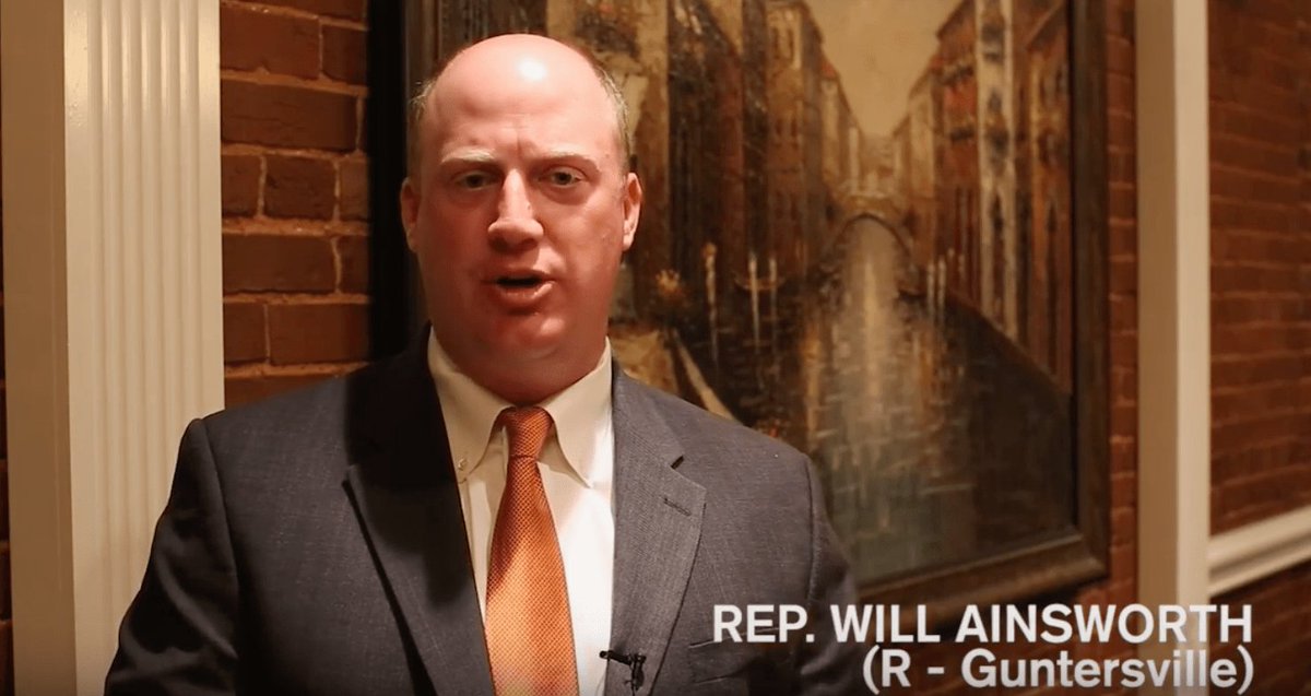 AlabamaToday's tweet photo. Will Ainsworth reacts to the arming teacher bill failing this session https://t.co/zSFlqrmkJb #ALPolitics | #HB435 sponsored by @WillAinsworthAL https://t.co/P5cQR98AhB