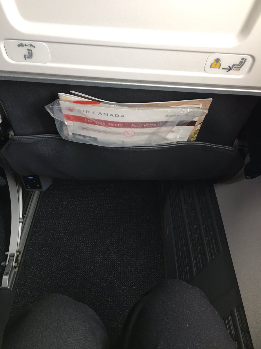 MariaLu_AC's tweet photo. FINALLY get to be onboard our 737-max, this baby is beautiful!!! Loving the new seat with brand new in flight entertainment system with multi language interface! So proud of @AirCanada! #AC113 #YYZ #YVR #FlyTheFlag https://t.co/9VhAWBGbEL