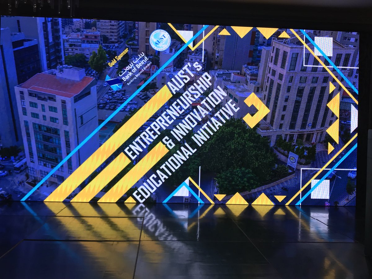 Glad to be among #aust #Entrepreneurship competition jury members. Great projects &amp; dedicated teams #berytech