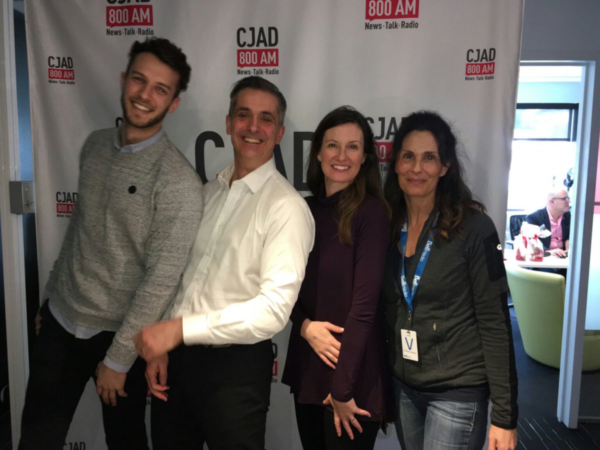 Fun times at the <a href="/CJAD800/">CJAD 800 Montreal</a> studio with the <a href="/expomangersante/">Expo Manger Santé et Vivre Vert</a> gang! #EMS2018 #ExpoMangerSante2018