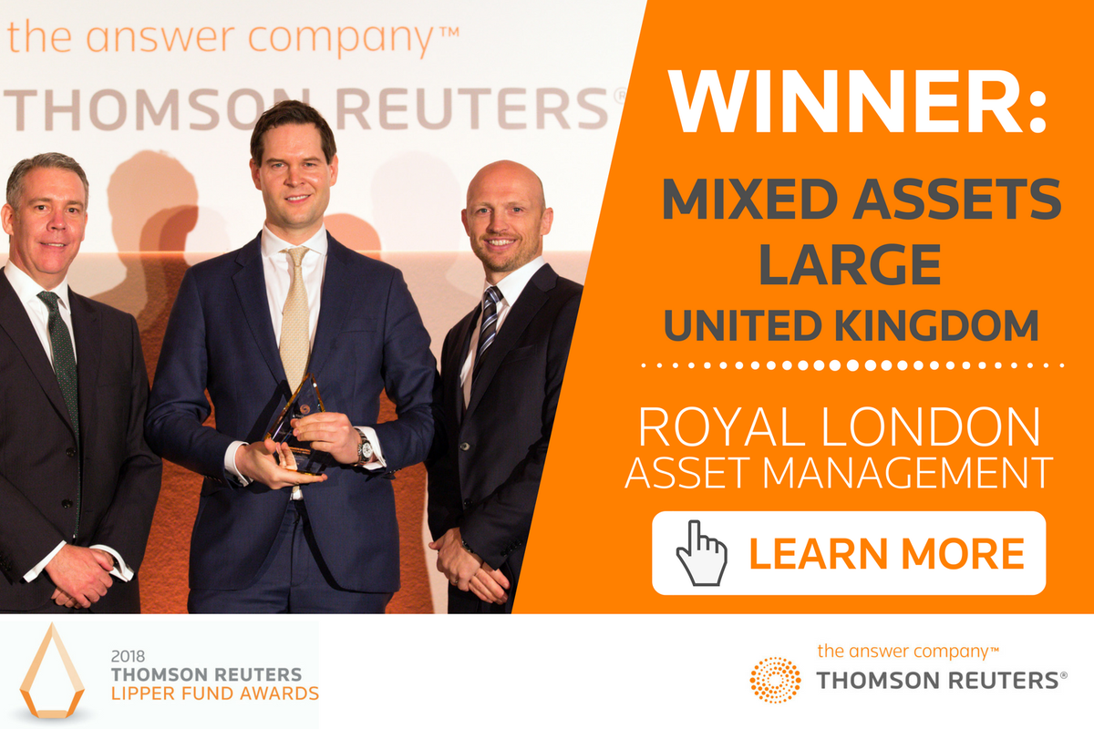 neilvazTR's tweet photo. Congratulations @RoyalLondon ! 2018 Winner: Mixed Assets Large – United Kingdom #LipperFundAwards. View UK winners visit https://t.co/v5E8HiJrP7 @thomsonreuters @LipperLeaders @Lipper_Alpha @RLAM_UK https://t.co/xnAxEF5R7R