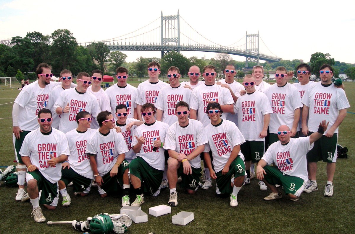 TheArtofLax's tweet photo. #TBT 2011. Winning the inaugural @laxoften NYC tournament w/ my Brooklyn Men's Club Lacrosse team. Custom shooting shirts w/ the classic 'Crank' image on it. #Lacrosse #Art #ForArtForLax https://t.co/pBVOWpnIYt