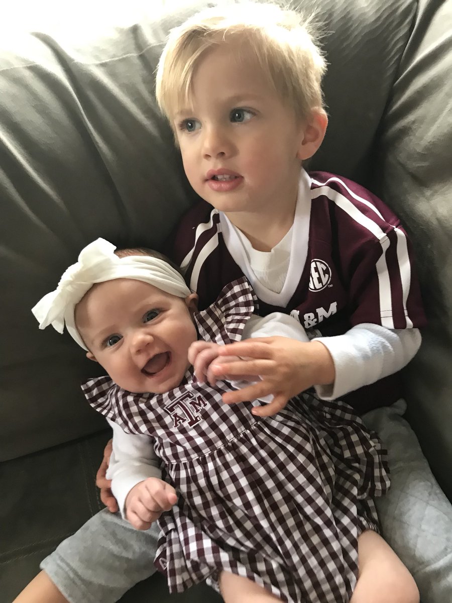 ilovebarca's tweet photo. @AggieNetwork @TexAgs 
George might have been born at the University of Michigan but he and Aletta bleed maroon!!!! Can’t wait to go to the game with @E_snarF &amp; Silas to watch the Ags btho Michigan!!! Gig’em! https://t.co/4A7usIDkze