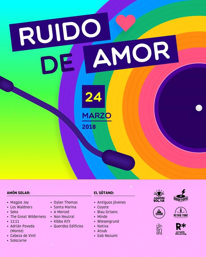 chivochivocr's tweet photo. "Ruido de amor" este sábado 24 de marzo en @ElSotanoCR.
10 horas de música continua, con entrada gratuita y para todo público.
Presentaciones de @magpie_jay @LosWaldners @sekacr @tgwband @1111consumidor Poveda de @MonteMusica @SolocarneCR y muchos más a partir de las 2pm https://t.co/Ego5BloDmE