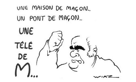 Laurent Potelle 🐝 on Twitter: ". @TF1 fait table d'hôte pour accueillir  #Sarkozy ce soir ? #OhWait Me revient le fameux dessin de #Wiaz passé dans  "Droit de Réponse" de Michel Polac (