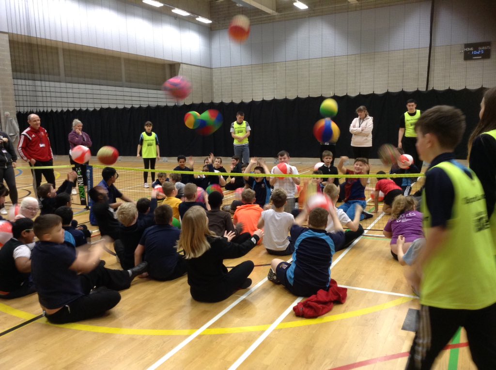 NewsomeHighSPIN's tweet image. All enjoyed the WY sitting volleyball festival at Huddersfield LC today. Fab leaders from @NewsomeHighSch  &amp;amp; Woodley College. #inclusion #projectability @YouthSportTrust