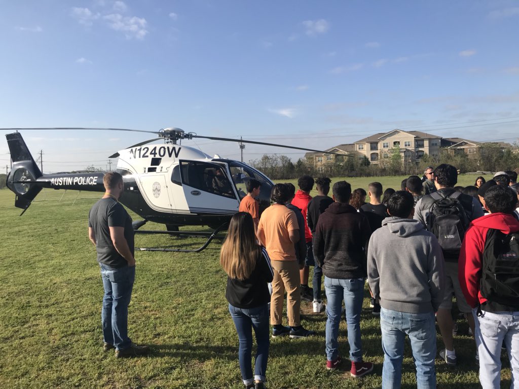 Akins 911 Internship (@akins_911) on Twitter photo APD helicopter pilots visit the Akins High School Criminal Justice students! <a href="/ABL2E2/">M. Martinez</a> <a href="/Austin_Police/">Austin Police Department</a> <a href="/AkinsAISD/">Akins Early College High School</a> <a href="/AISD_CTE/">Austin ISD - Career & Technical Education</a> #besthighschoolontheplanet #AISDproud APD helicopter pilots visit the Akins High School Criminal Justice students! <a href="/ABL2E2/">M. Martinez</a> <a href="/Austin_Police/">Austin Police Department</a> <a href="/AkinsAISD/">Akins Early College High School</a> <a href="/AISD_CTE/">Austin ISD - Career & Technical Education</a> #besthighschoolontheplanet #AISDproud