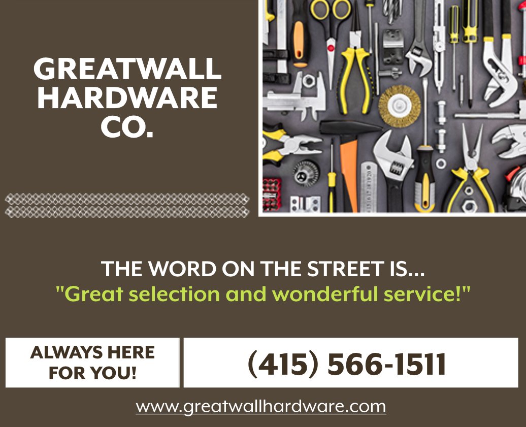 We 💙 local businesses! Check out our #BusinessoftheWeek, Greatwall Hardware Co.!

See our full business directory here: agencysam.com/concierge