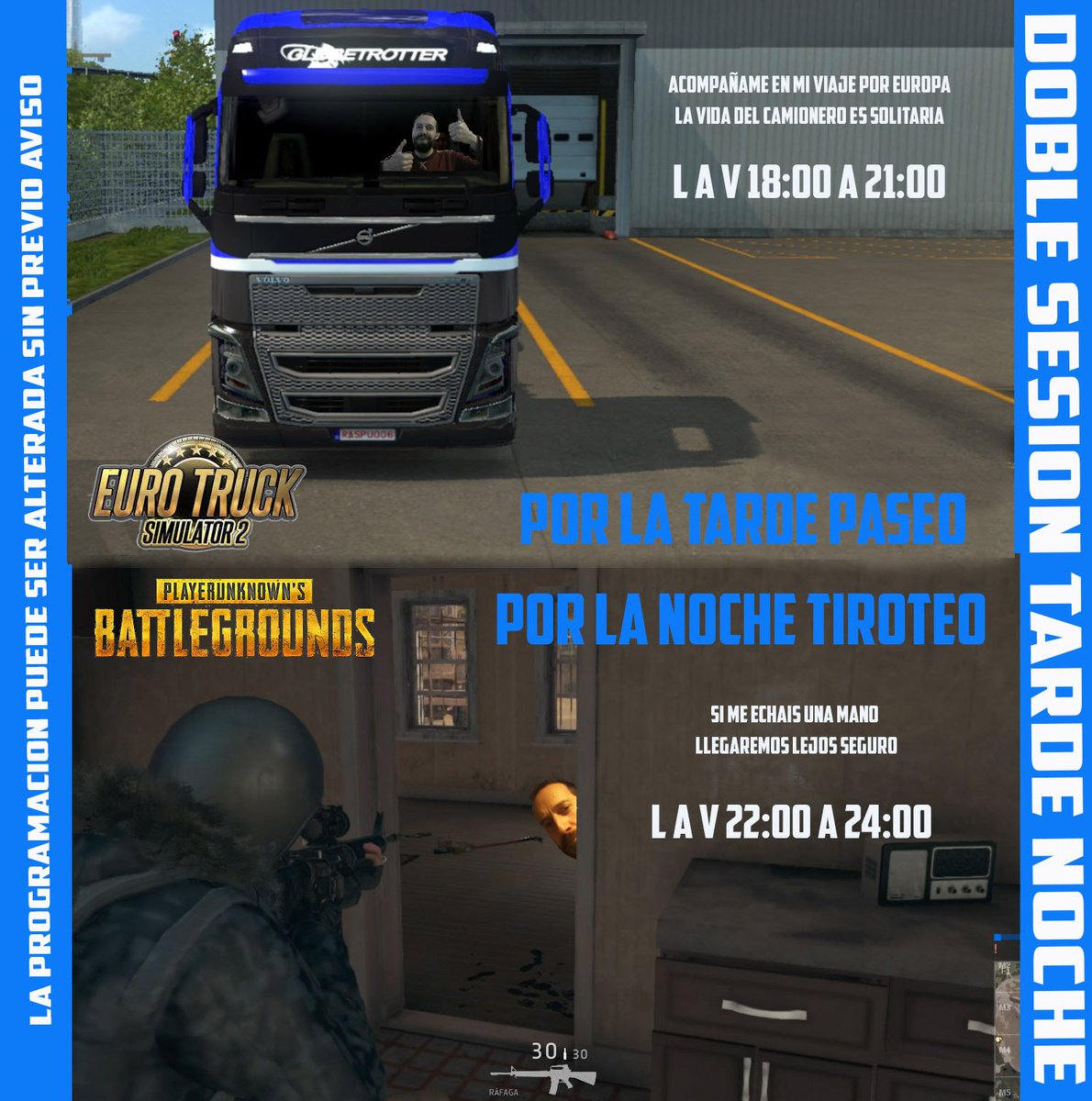 raspu006's tweet photo. ETS2 con mod real traffic #TwitchHispano #EstoyEnTwitch #SupportSmallStreamers #NewToStreams #twitchsfinest https://t.co/tQ8nn51nSt https://t.co/JuvlTrnzKZ