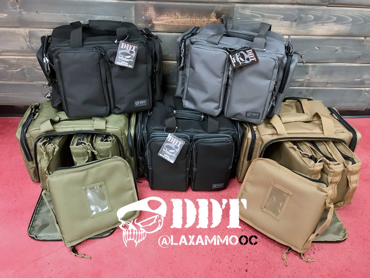 LAXAmmoOC's tweet photo. DDT Pistol Range Bags now available in our Orange County store! Get the latest and greatest in tactical bags. Come in and experience amazing service and the best quality products. #rangebags #ddt #laxammoOC https://t.co/U9sUejaO4l https://t.co/zkwotUNMbV
