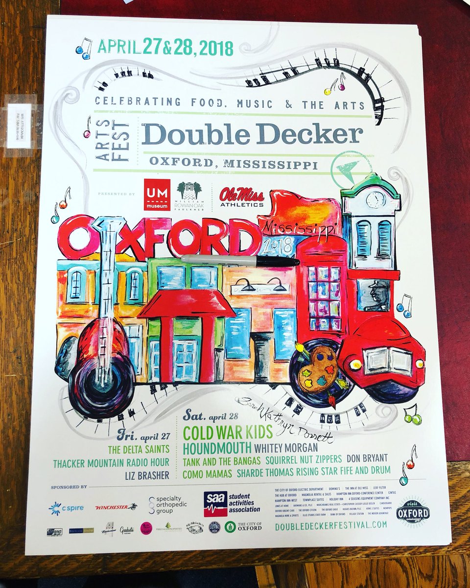DoubleDeckerArt's tweet photo. 2018 posters are here!! Stop by the Visit Oxford office or order on our website! https://t.co/FZWra08bNS