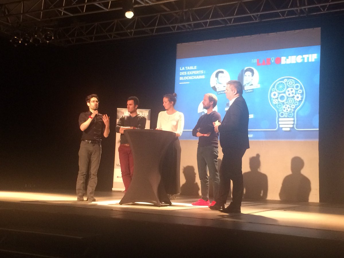 Lo_Beaufort's tweet photo. [SOIREE PARTENAIRE] 3ème édition du #labobjectif @ObjectifLR #montpellier - « On rentre dans une époque où un objet est un client » @NicolasLoubet intervient sur la table des experts sur la @blockchain https://t.co/LpXYRNtGHZ