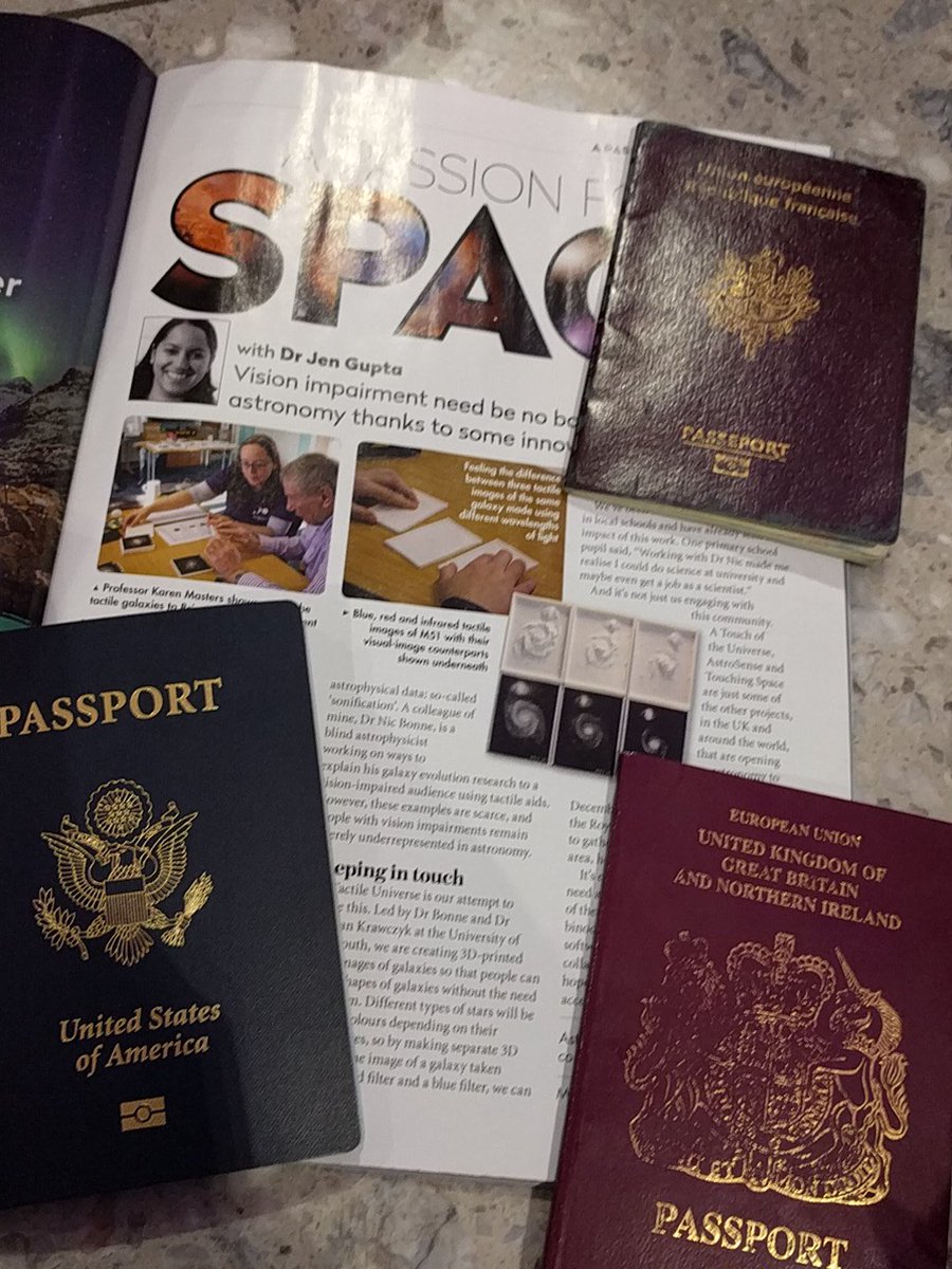 The team's at the airport waiting to fly to Japan for #CAP2018 and look what we found in the shop! New issue of <a href="/skyatnightmag/">BBC Sky at Night Magazine</a> with <a href="/jen_gupta/">Dr Jen Gupta</a>'s column about our work!