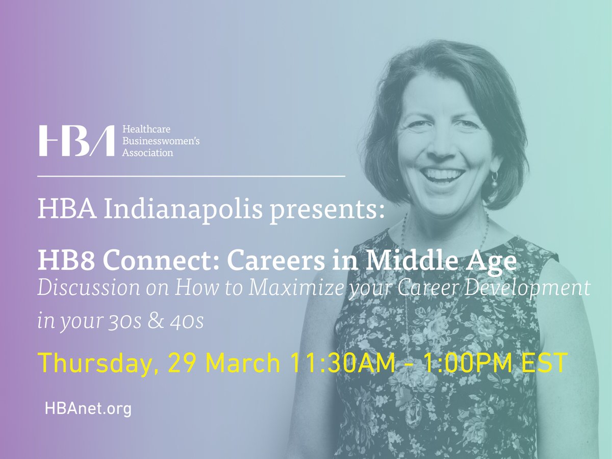 HBAnet_Indy's tweet photo. Reminder: Only one week away!!  Sign up for a discussion on how to maximize your development in your 30s and 40s!  It is next Thursday March 29, from 11:30AM -1:00PM EST at Trader's Point Creamery. https://t.co/PjjQA2sjFL  #HBAImpact https://t.co/rhJjwCe9Ns