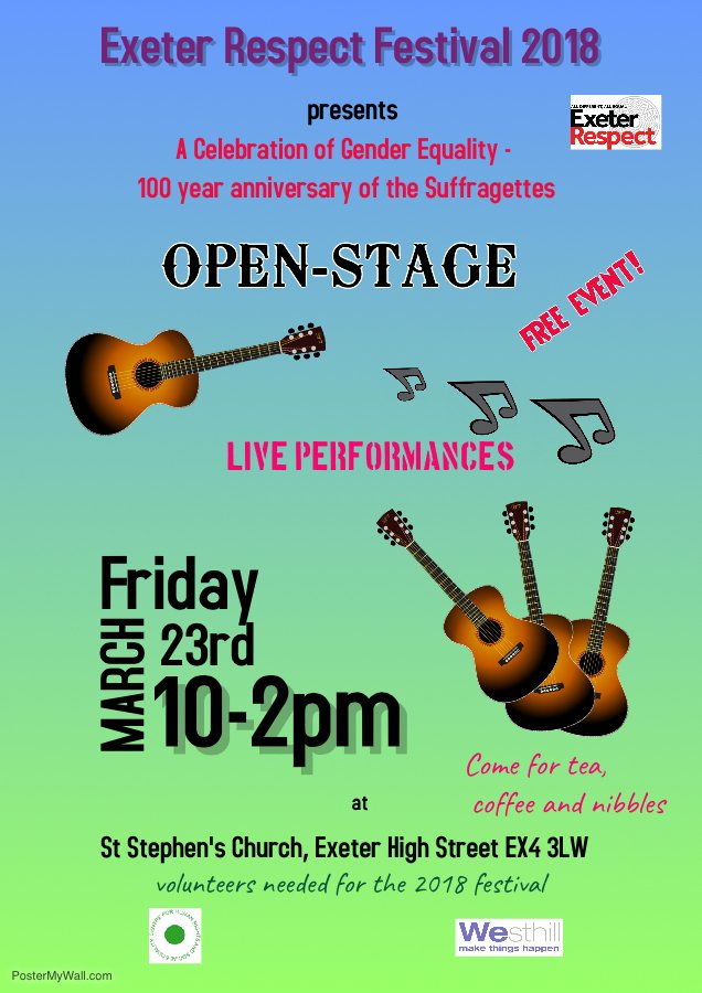 ExeRespect's tweet photo. Tomorrow at St. Stephen's Church all welcome! #exeteruniversity #visitexeter#visitdevon https://t.co/2cfxD2uLb4