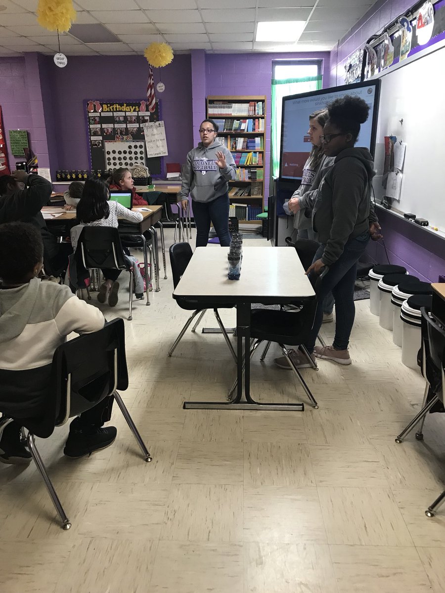 CavernaSTLP's tweet photo. Super Sinkhole Saviors came to the Elementary today to teach 5th Grade about sinkholes! They even took the students on a “trip” outside to see one from a safe distance! https://t.co/l1IMvUtmhd