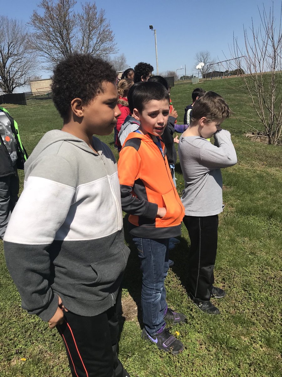 CavernaSTLP's tweet photo. Super Sinkhole Saviors came to the Elementary today to teach 5th Grade about sinkholes! They even took the students on a “trip” outside to see one from a safe distance! https://t.co/l1IMvUtmhd