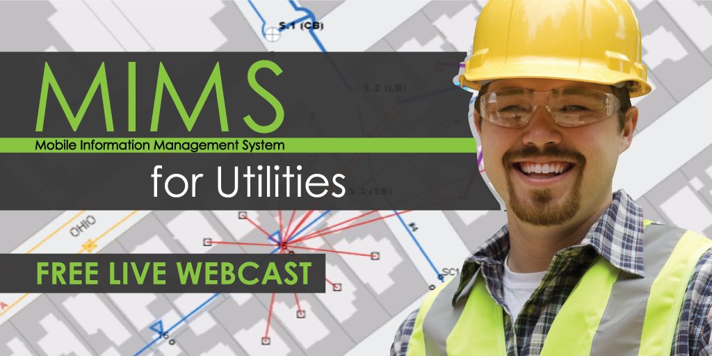 Considering a Mobile GIS upgrade? Join us for a live webcast on MIMS Mobile for Utilities. Learn how MIMS is utilized by electric, water and gas #utilities. bit.ly/2pfgKH7 #mimstheword #whatismims #mobilegis #arcgis #utilitysolutions