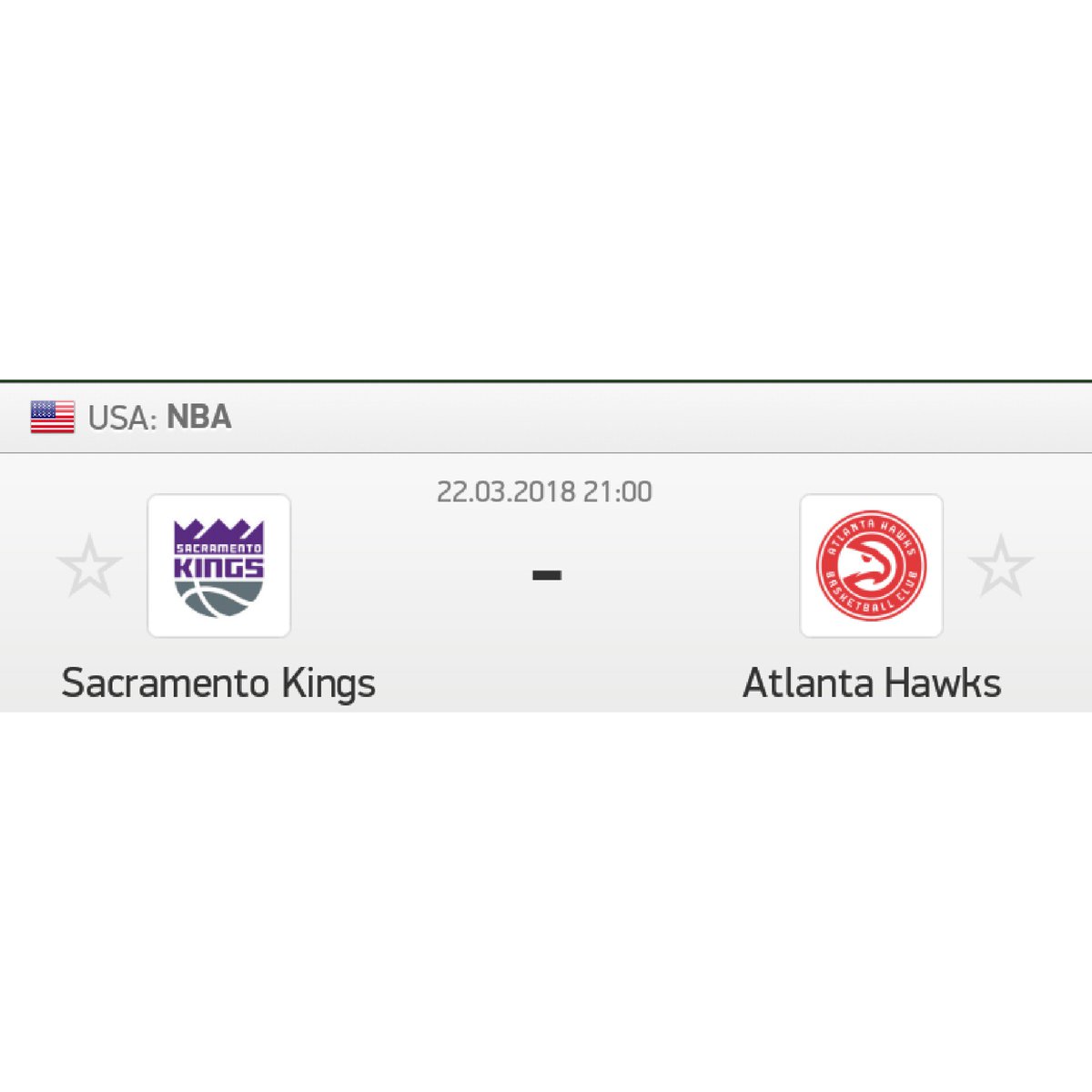 GochoTips's tweet image. #Directa #NBA 2-3
#Apuestas #Tipster 
Sacramento Kings VS Atlanta Hawks 

#Pick Sacramento Kings Gana