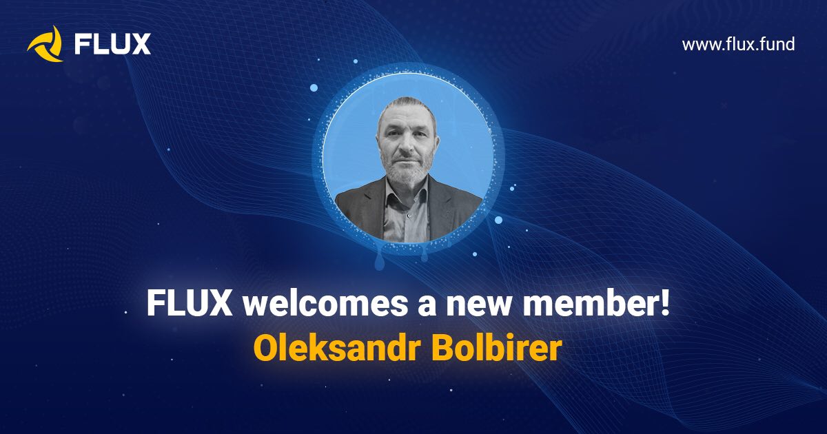 FLUX_PLAY's tweet photo. FLUX welcomes a new member - Oleksandr Bolbirer! 
More information here - https://t.co/60SHfTAgyA https://t.co/hNUTvdkkLG