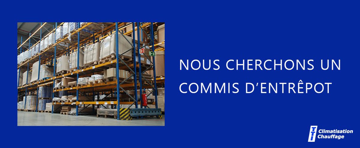 Nous cherchons un commis à l'entrepôt/commis à l'expédition